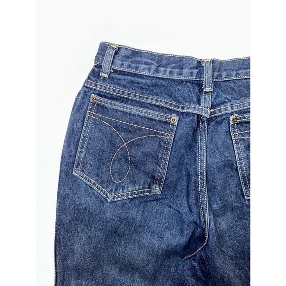 Vintage Calvin Klein High Rise Jeans Womens Sz 12 Blue Denim Cotton Straight - Picture 8 of 12